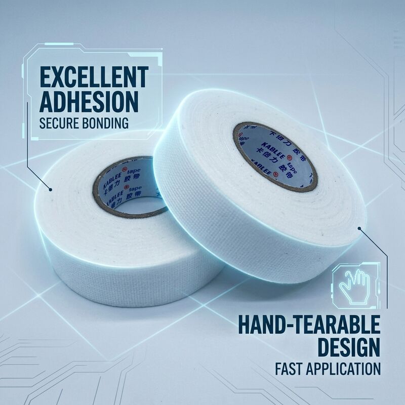 Automotive Adhesive Tape 0.28mm Wire Harness Wrap Acoustic Noise Reduction for Cabin Interior Self-Extinguishing