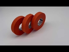 เทปพันสายไฟสำหรับยานยนต์สีส้มแบบกำหนดเอง ทนทานต่อสารเคมี